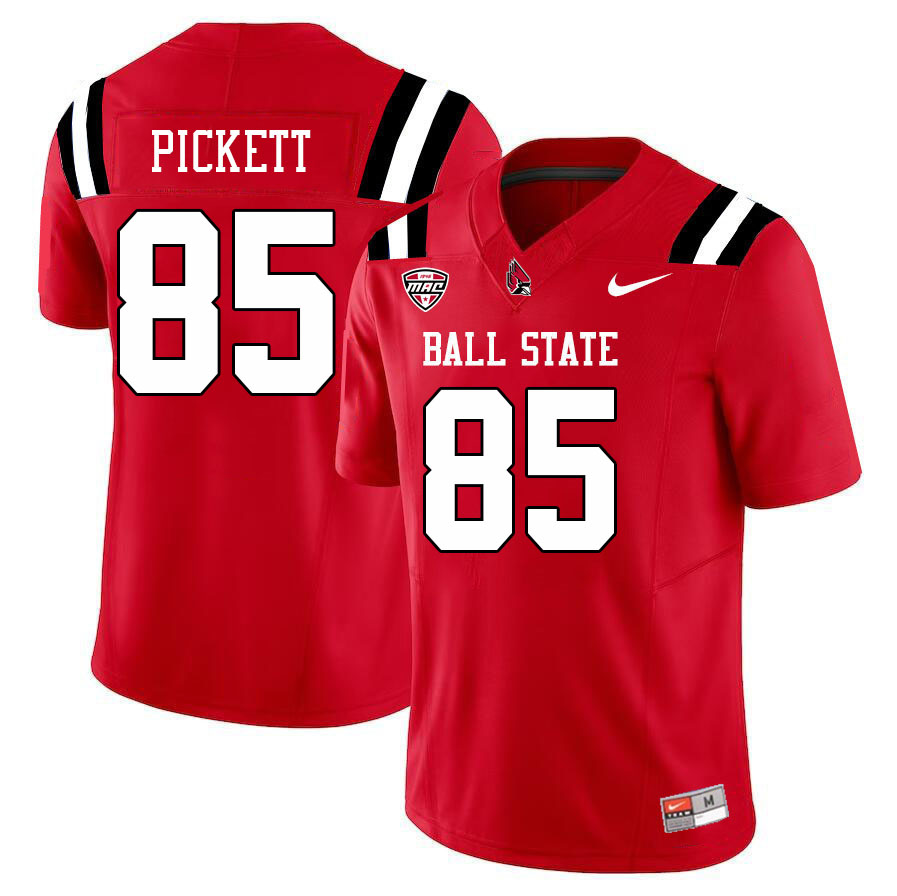 Ball State Cardinals #85 Cam Pickett College Football Jerseys Stitched Sale-Cardinal